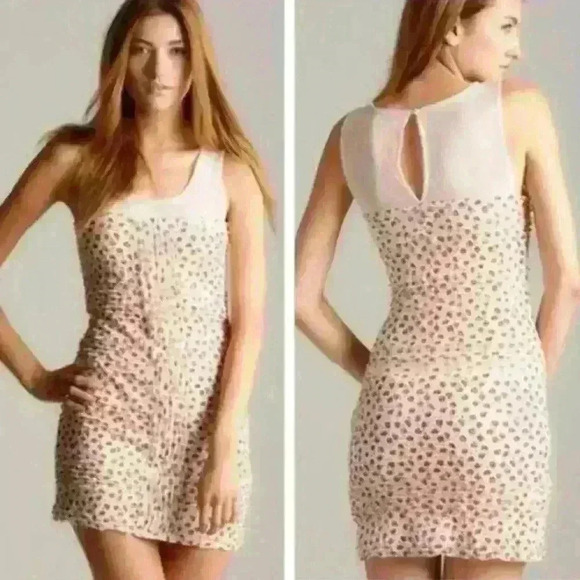 Y2k 90s  Free People Beige Boho Dress Size S - Picture 8 of 9